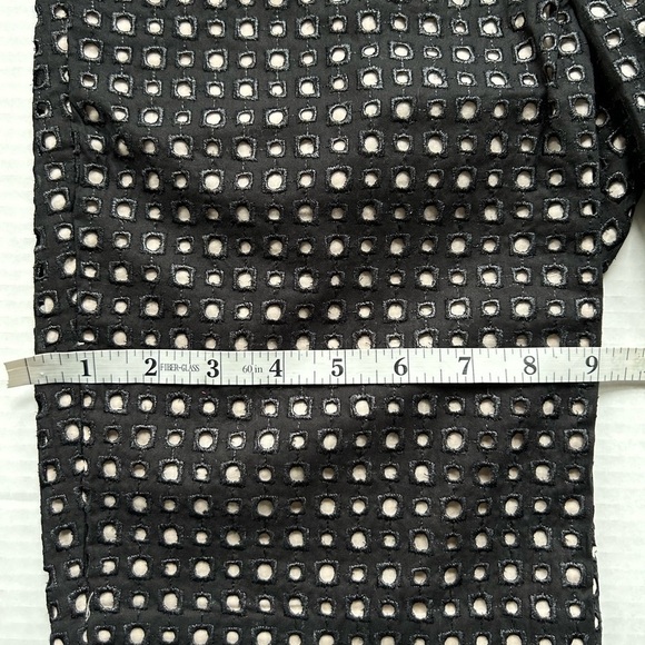 TIBI Black eyelet shorts SZ 2 NWT - Picture 8 of 10